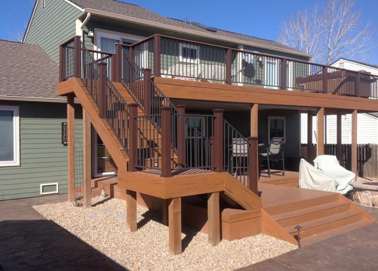 Timbertech Pacific Teak with Fortress Rail System