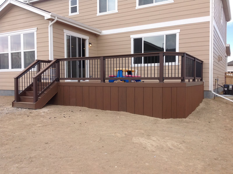 Timbertech Composite Deck with Custom Skirting