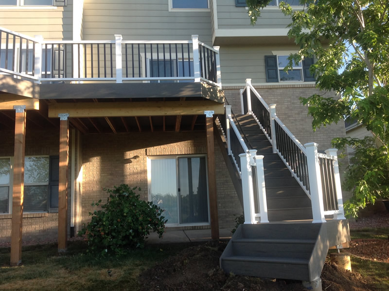 Timbertech Radiance Express Rail System with Black in Fill