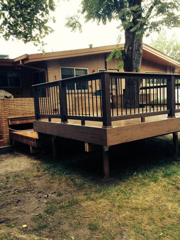 Custom Hot Tub Deck Timbertech Material